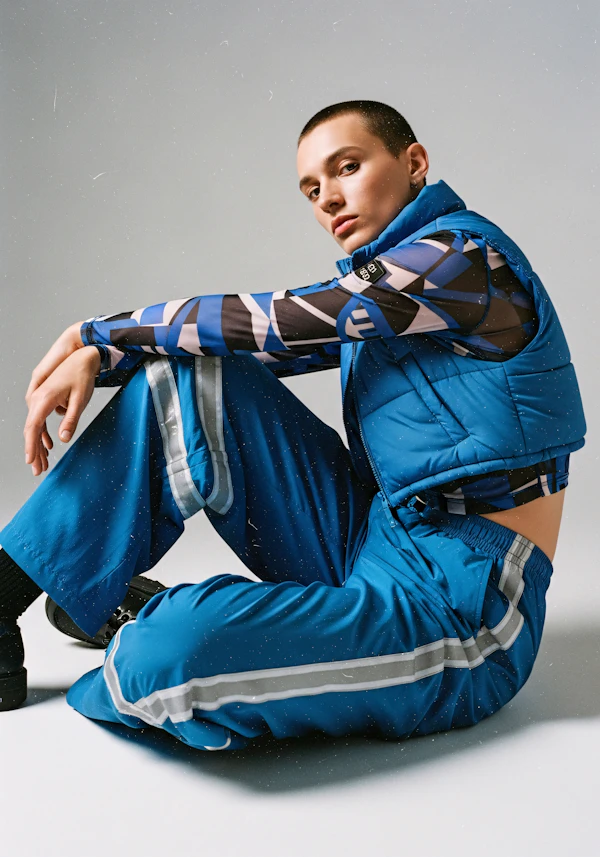 Stylish Blue Attire