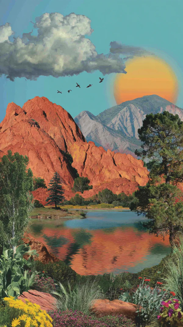 Vivid Rock Landscape