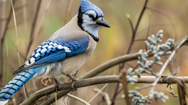 Blue Jay on Branch