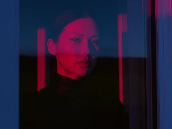 Dramatic Red Portrait
