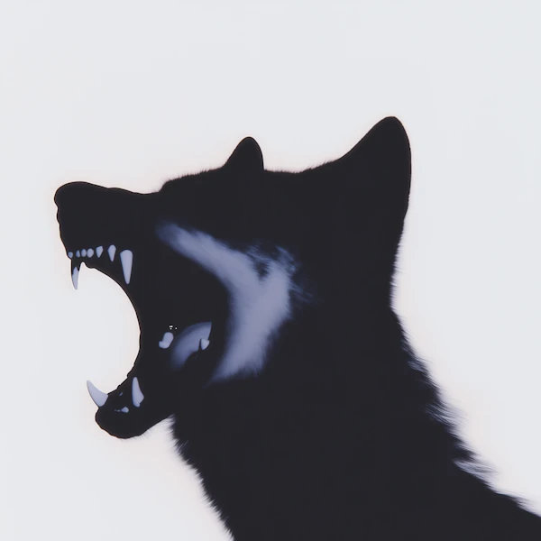 Wolf Silhouette Howling