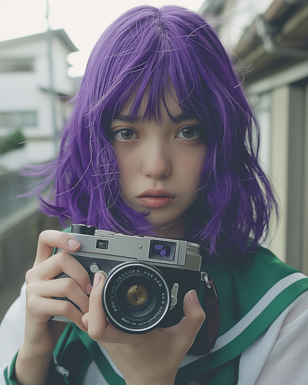 Photographer in Vibrant Attire