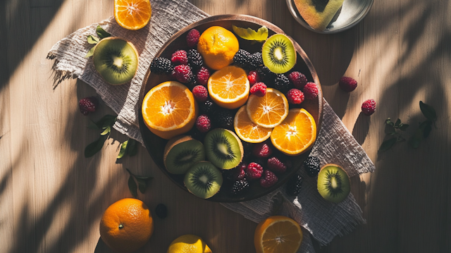 Serene Fruit Arrangement