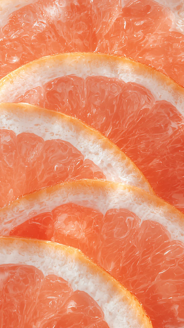 Grapefruit Slices Close-Up