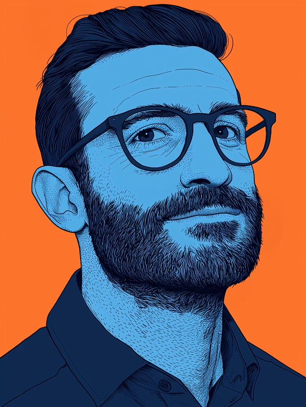 Stylized Man Portrait