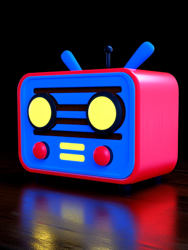 Retro Radio Illustration