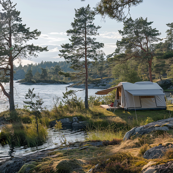 Serene Lakeside Camping