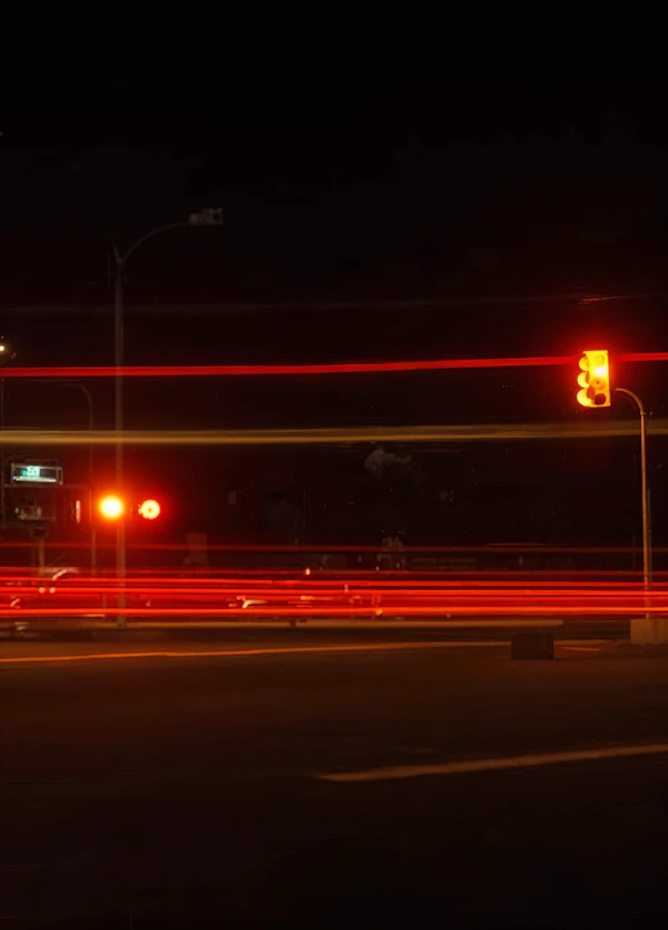 Nighttime Light Trails