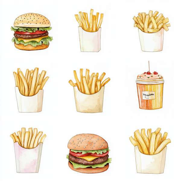 Fast Food Illustrations