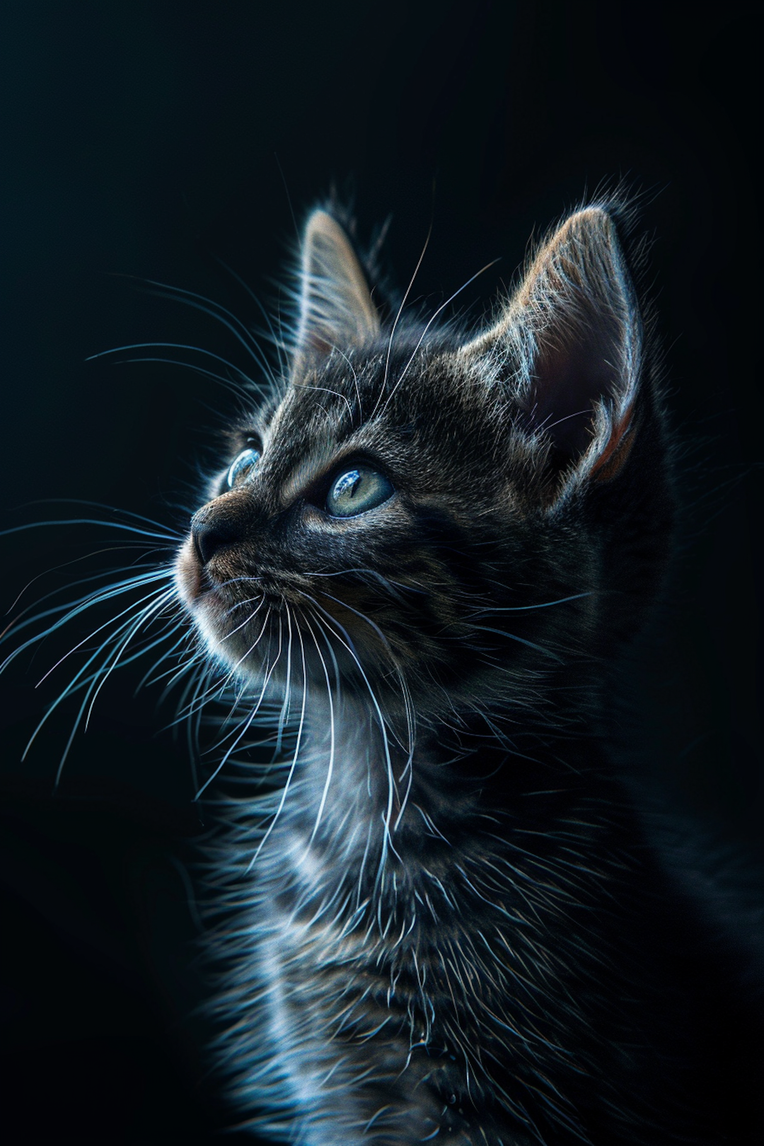 Serene Kitten Portrait