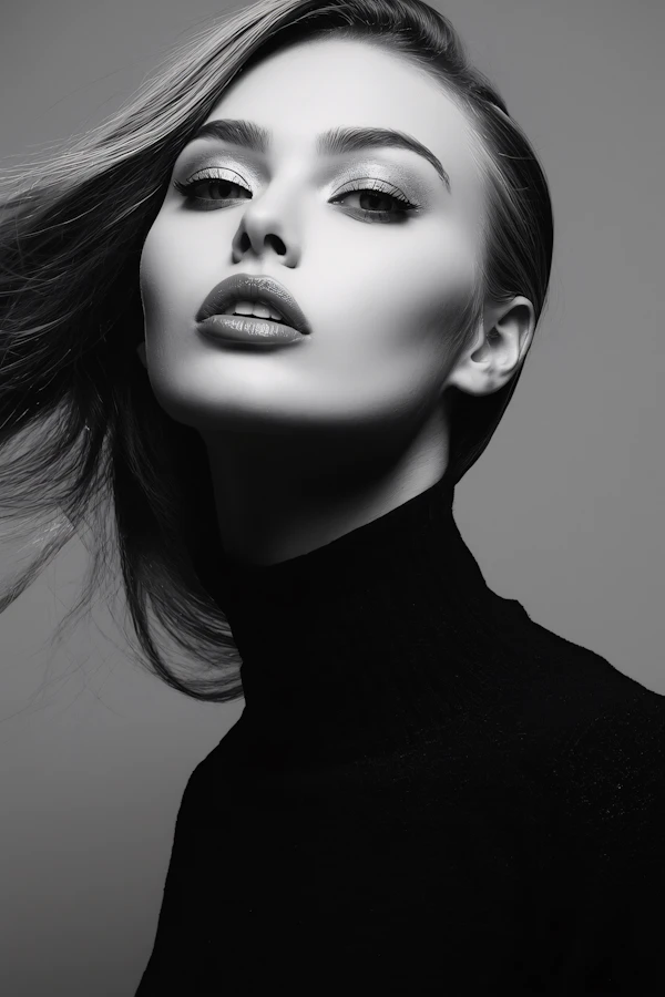 Elegant Monochrome Portrait