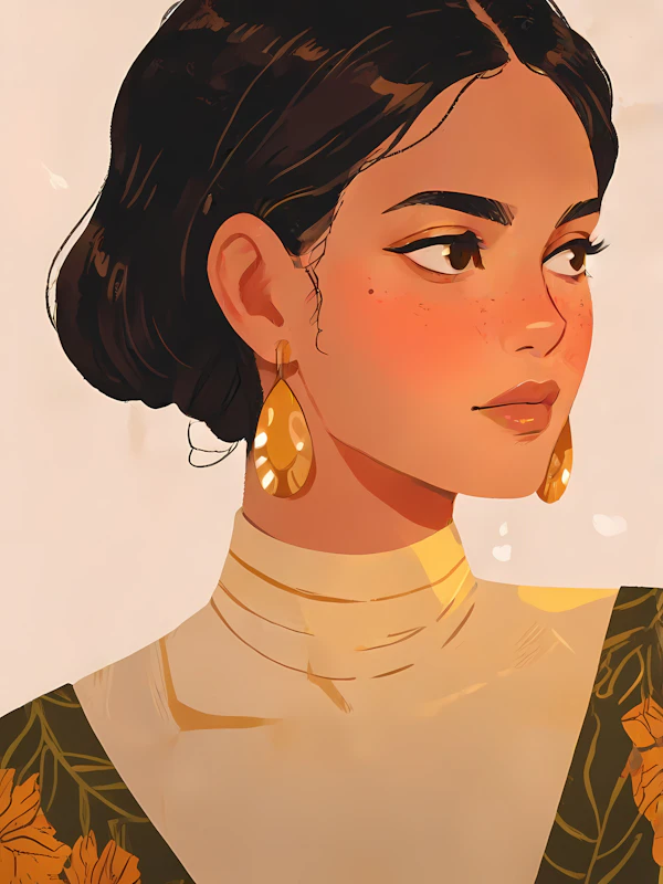 Stylized Portrait of a Woman