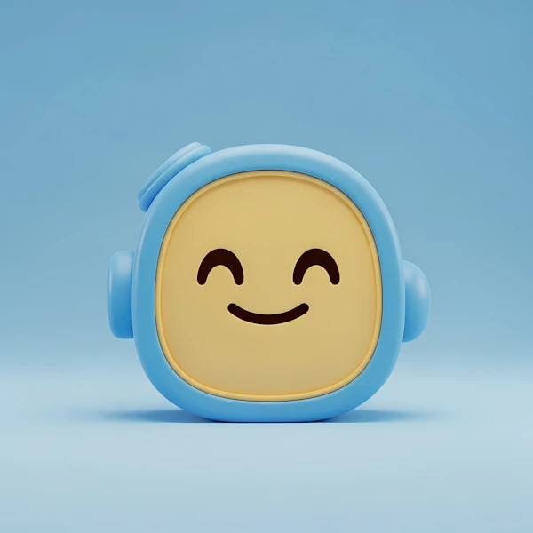 Smiling Robot Illustration